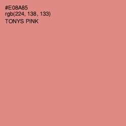#E08A85 - Tonys Pink Color Image